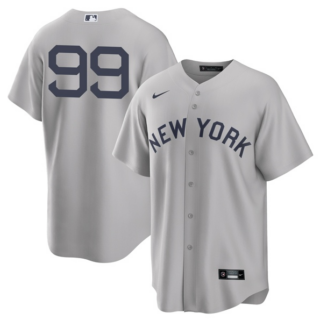 Men's - Cool Base New York Yankees #99 Aaron Judge Field of Dreams Throwback Jersey Stitched