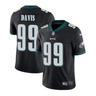 Men's Philadelphia Eagles Jordan Davis 2022 NFL Draft Stitched Jersey Black