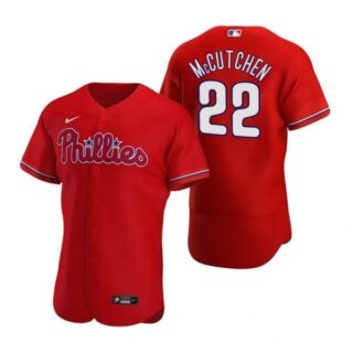 Men's #22 Andrew Mccutchen Philadelphia Phillies Flex Base Jersey Red