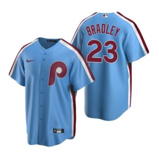 Men's #23 Archie Bradley Philadelphia Phillies Cool Base Jersey Light Blue