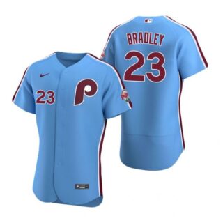 Men's #23 Archie Bradley Philadelphia Phillies Flex Base Jersey Light Blue