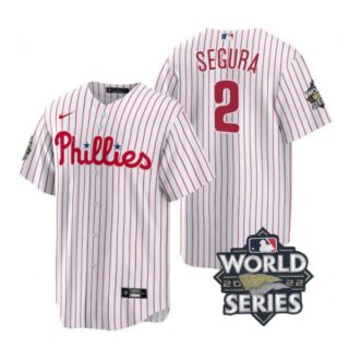 Youth Philadelphia Phillies Jean Segura 2022 World Series White Stitched Jersey