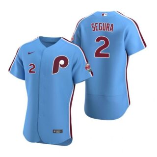 Men's #2 Jean Segura Philadelphia Phillies Flex Base Jersey Light Blue
