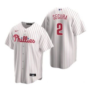 Men's #2 Jean Segura Philadelphia Phillies Cool Base Jersey White