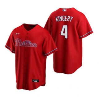 Men's #4 Scott Kingery Philadelphia Phillies Cool Base Jersey Red