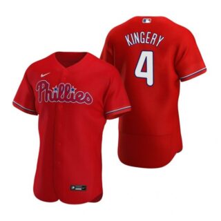 Men's #4 Scott Kingery Philadelphia Phillies Flex Base Jersey Red