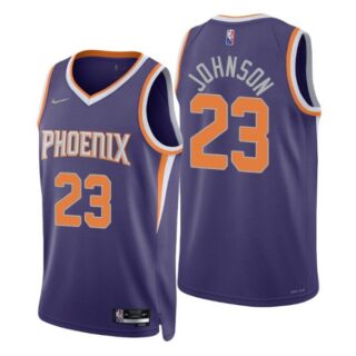Men's Cameron Johnson Phoenix Suns 75th Anniversary Diamond Jersey Purple Icon Editon