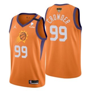 Men's #99 Jae Crowder Phoenix Suns 2021 NBA Finals Jersey Statement Orange