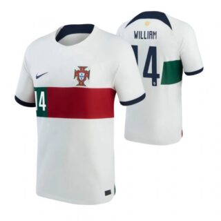 Men's William Carvalho Portugal National Team White Away Soccer Jersey 2022-23