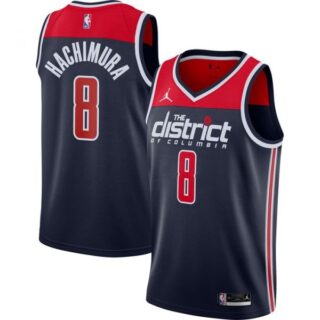 Men's Rui Hachimura Washington Wizards Basketball Jersey Navy