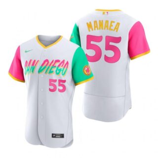 Men's Flex Base San Diego Padres Sean Manaea White City Connect Stitched Jersey