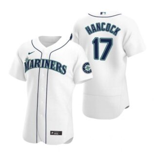 Men's Emerson Hancock Seattle Mariners Flex Base Jersey Royal White