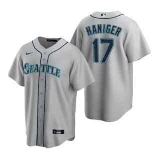 Men's Mitch Haniger Seattle Mariners Cool Base Jersey Aqua Gray