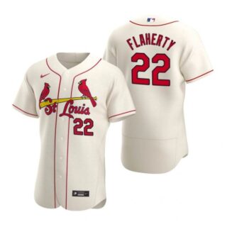 Men's Jack Flaherty St. Louis Cardinals Flex Base Jersey White Stars Cream