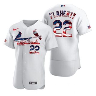 Men's Jack Flaherty St. Louis Cardinals Flex Base Jersey White Stars White Stars