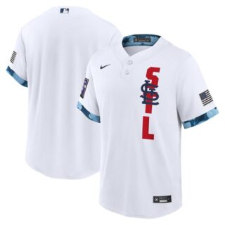 Men's - Cool Base St. Louis Cardinals 2021 MLB All-Star White Jersey Worn In-Game - Stitched