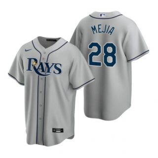Men's Francisco Mejia Tampa Bay Rays Cool Base Jersey White Gray