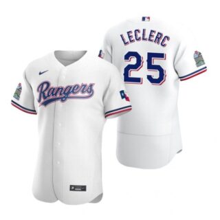 Men's Jose Leclerc Texas Rangers Flex Base Jersey Light Blue White