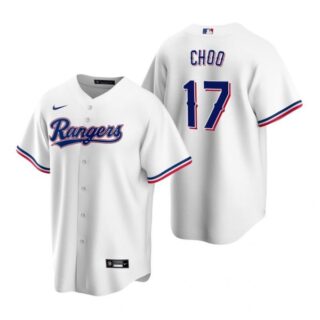 Men's Shin Soo Choo Texas Rangers Cool Base Jersey Gray White