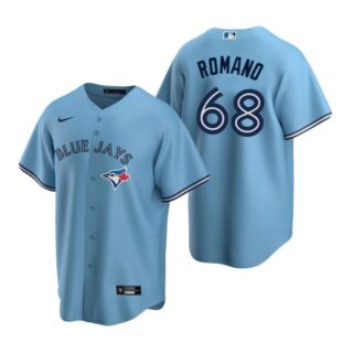 Men's Jordan Romano Toronto Blue Jays Cool Base Jersey White Powder Blue