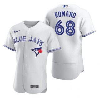 Men's Jordan Romano Toronto Blue Jays Flex Base Jersey Gray White