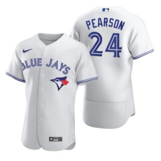 Men's Nate Pearson Toronto Blue Jays Flex Base Jersey Powder Blue White