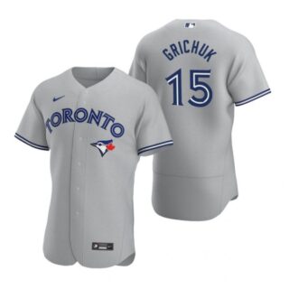 Men's Randal Grichuk Toronto Blue Jays Flex Base Jersey Black Golden Gray