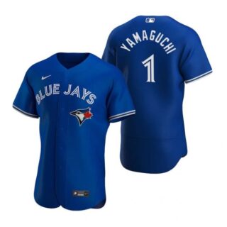 Men's Shun Yamaguchi Toronto Blue Jays Flex Base Jersey Powder Blue Royal