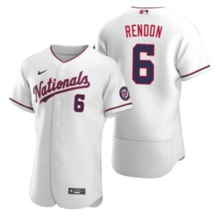 Men's Anthony Rendon Washington Nationals Flex Base Jersey White Alternate White Alternate