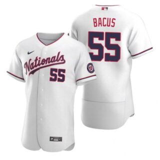 Men's Dakota Bacus Washington Nationals Flex Base Jersey Red White Alternate