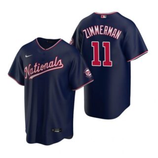 Men's Ryan Zimmerman Washington Nationals Cool Base Jersey White Home Navy